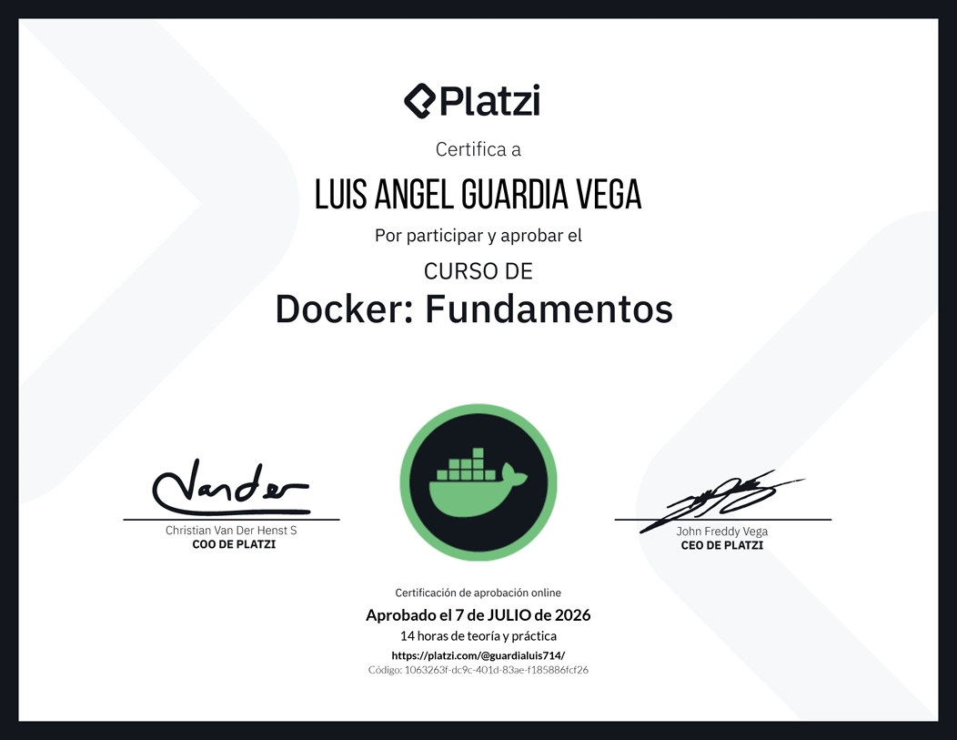 Certificado Docker