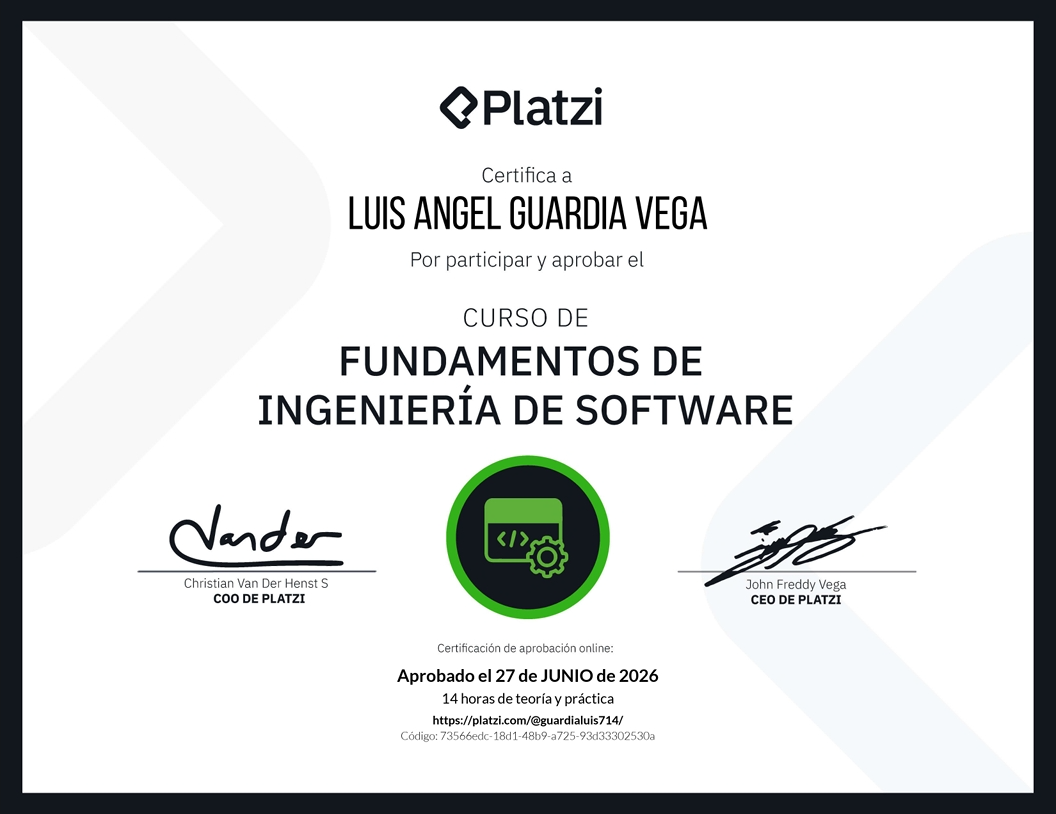 Certificado Fundamentos de Software